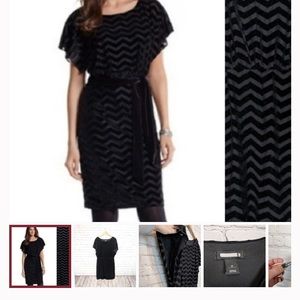 White House Black Market chevron Dress 12